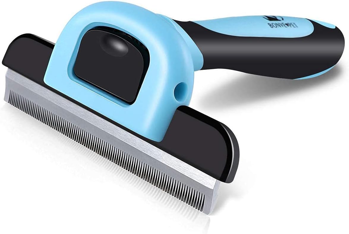 Pet Grooming Brush Effectively Reduces Shedding by up to 95% Professional Deshedding Tool for Dogs and Cats