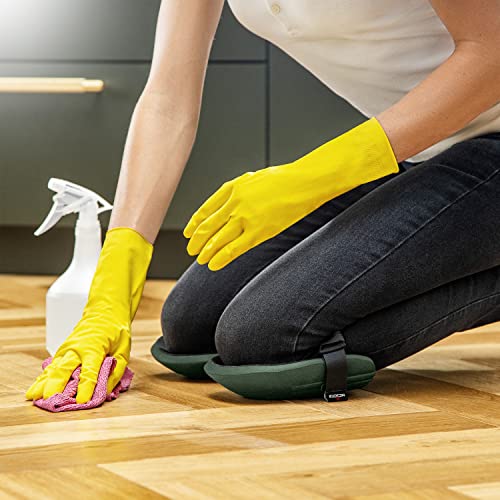 Nocry Home & Gardening Knee Pads For Women And Men - Lightweight Waterproof Eva Foam Cushion, Soft Inner Liner, And Easy Fit With Adjustable Hook'n'loop Straps, Garden Kneeling Pads For Work, Green #TOP4