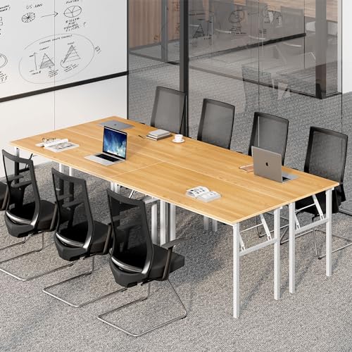 Image of Need Office Computer Desk 60 Inch Sturdy Folding Laptop Table Teak
