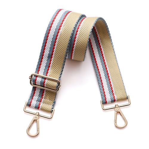 Image of Purse Straps Replacement Wide Crossbody Shoulder Strap for Bags Purse Extender Accessories Guitar Straps, Gold Buckle-346, 55 inches x 1.5 inches, new