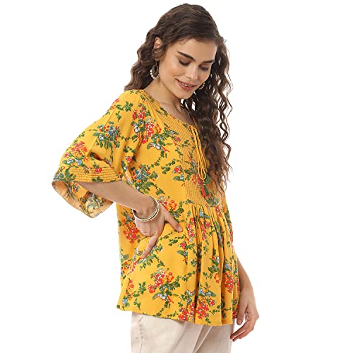 Image of Rangriti Women's Floral Regular Fit Shirt