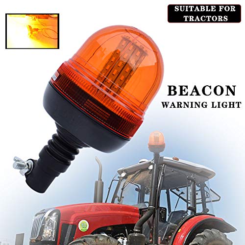 JALN7 LED Emergency Flashing Amber Rotating Beacon Strobe Lights for Tractor 12v/24v 60LED with Flexible Base by JALN7 - Used condition - Image 5
