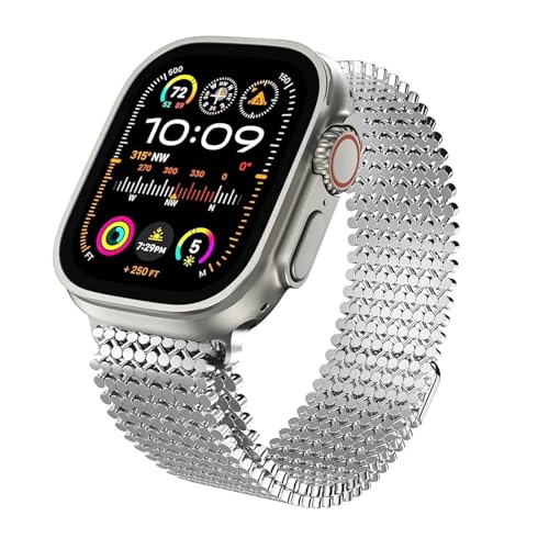 Bracelet milanais iWatch anti-irritation et ajustement parfait 46mm 42mm