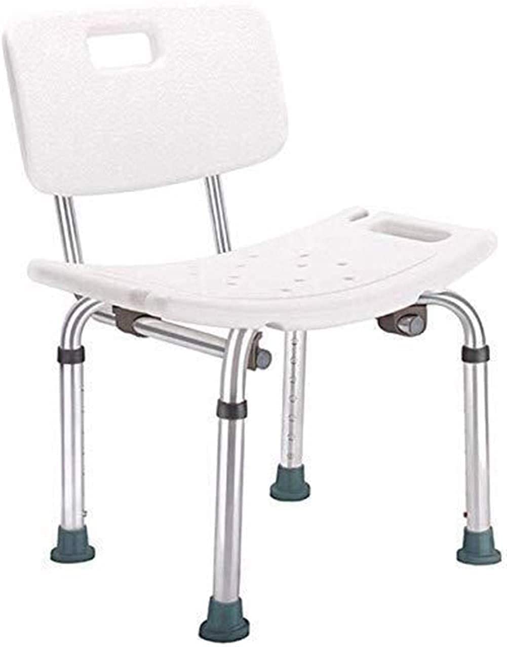 Taburete para Ducha Asiento para bañera Asiento para bañera con Respaldo Ajustable en Altura Aluminio Antideslizante Ligero Personas Mayores con discapacidad Peso 150 kg Taburete p