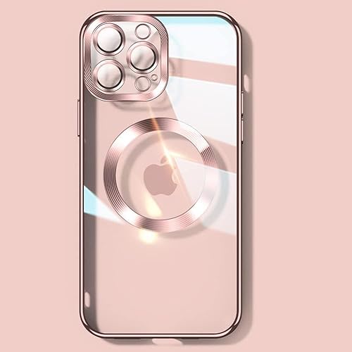 Spevert Magnetic Clear Case for iPhone 16 Pro Max with Camera Lens Protector Ful