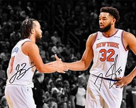 Ikonic Fotohaus Jalen Brunson Karl Anthony Towns Signed Photo Autograph Print Wall Art Home Decor