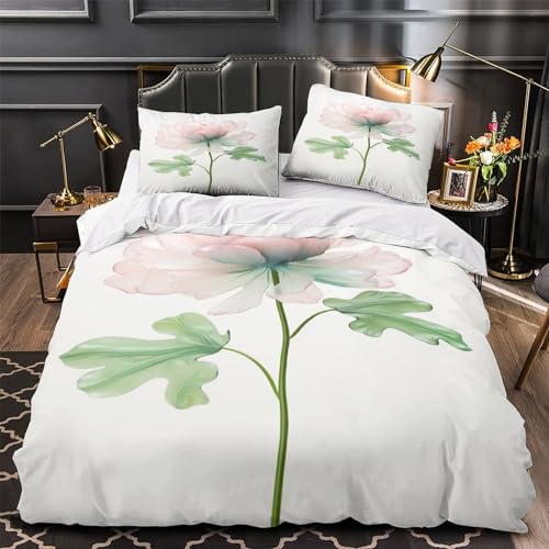 Housse de couette 200x200 cm pour lit double cocooning en microfibre