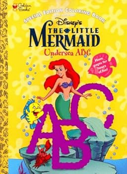 Paperback Under-The-Sea ABC: Coloring Book (Little Mermaid) Book