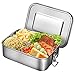 Produktbild Edelstahl Brotdose 1400ml Lunchbox Edelstahl mit Trennwand für Kinder Erwachsene Auslaufsichere Brotdose Bento Box für Schule Arbeit Fitness Picknick