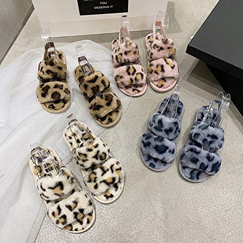 Minetom Pantofole con Synthetic Pelliccia Donna