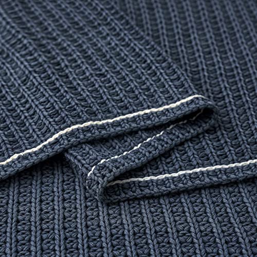 Ugg - Luna Throw Blanket - Soft Washed Cotton Throw Blanket - 50" X 70" - Warm Accent Blanket For Couch Or Bed - Cozy Home Décor - Navy #TOP1