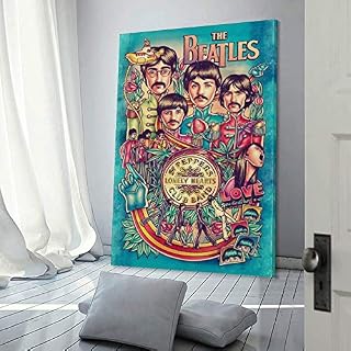 Beatles – Peinture décorative sur toile – Art déco – Décoration murale – Pour salon, chambre à coucher – 20 x 30 cm - Les Beatles, Paul McCartney, John Lennon, RIngo Starr, George Harrison Beatles - Peinture décorative sur toile - Art déco - Décoration murale - Pour salon, chambre à coucher - 20 x 30 cm – Image 3