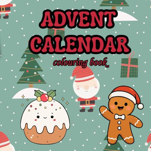 Advent Calendar Christmas Colouring Book