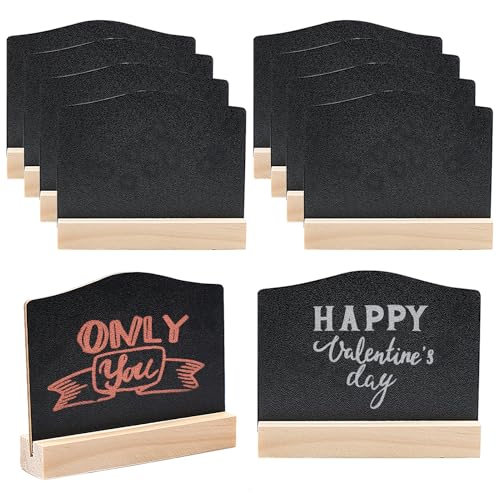 10 Piezas Mini Pizarra Negra,Pizarra Pequeña de Tiza,Mini