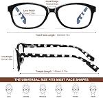 EYEGUARD Polka Dots Fashion Dames Lecture de lunettes 4 Paires Lecteurs de charnières de printemps pour femmes