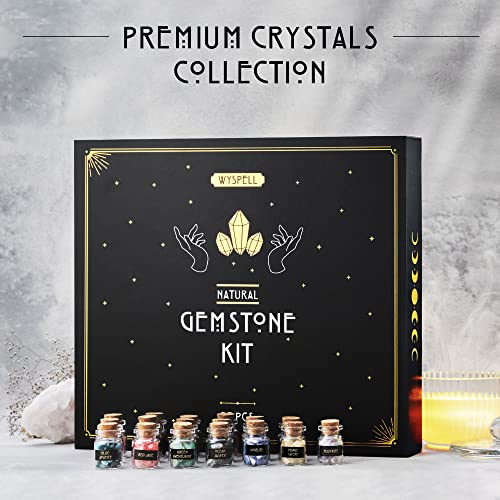 Bulk Crystals And Healing Stones 50 Pcs - Real Mini Crystals For Spell Jars - Crystals For Witchcraft - Crystal Sets For Witchcraft Supplies - Real Crystal Witch Healing Crystals For Beginners Set #TOP1