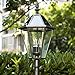 LUTEC London 12513LE4-SL LED Post Solar Light Outdoor Vintage Street Lights for Lawn Patio Yard Pathway Garden