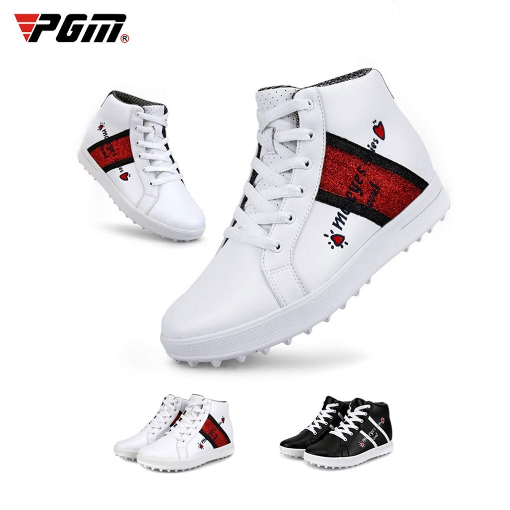 Scarpe da Golf con Tacchi Alti per Donna e Ragazze, a Prova di Impermeabile Spikeless Glitter Golf Scarpe per Ragazze
