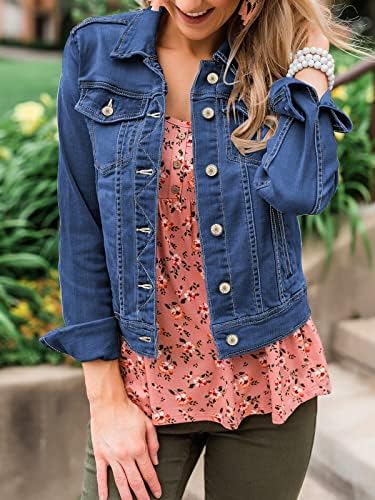 Women’s Basic Button Down Stretch Fitted Long Sleeves Denim Jean Jacket www.denim.fit 9 Women’s Basic Button Down Stretch Fitted Long Sleeves Denim Jean Jacket www.denim.fit 9