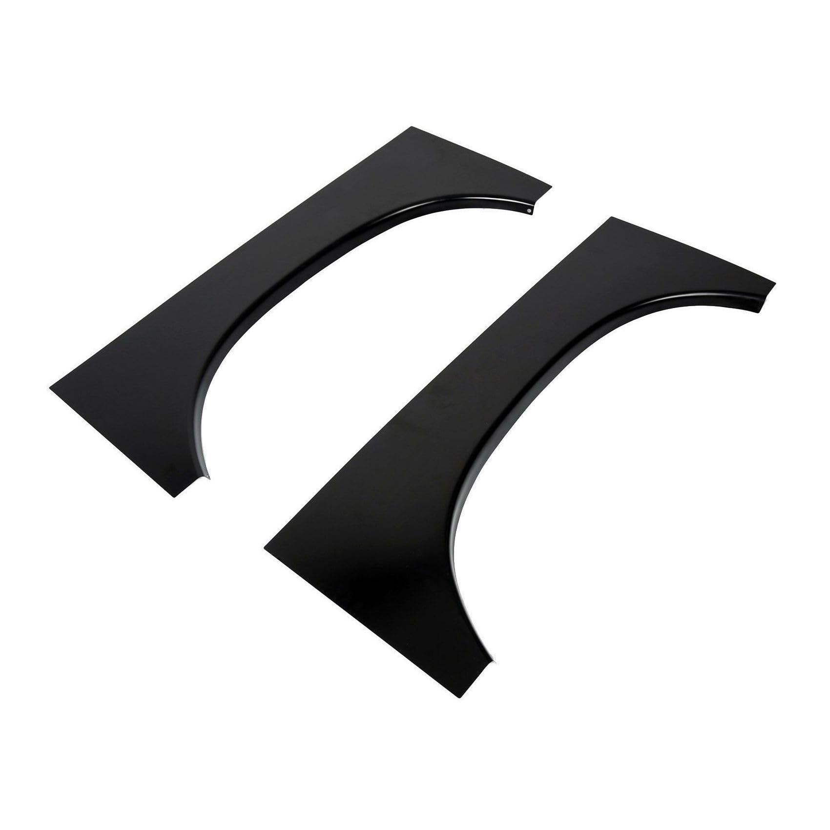 2pcs Quarter Panel Repair Quarter Panel Patch Set Rear Left Driver and Right Passenger Upper Side Steel Black Powder Coated for Dodge for Ram 1500 2002-2008 for Ram 2500/3500 2003-2009