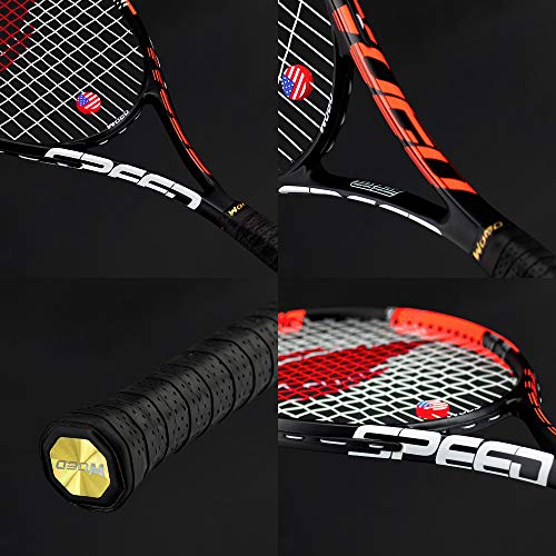 Adult 2 Player Tennis Racket Perfect For Beginner And Professional Players, 27” Speed Tennis Racquet Include Tennis Balls, Overgrips, Tennis Bag, Vibration Dampe, Cover #TOP3