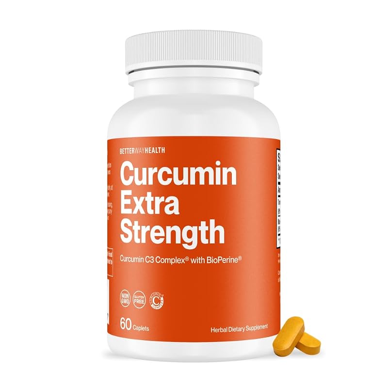 Better Way Health Curcumina C3 Complexo com BioPerine 1000 mg, 60 comprimidos
