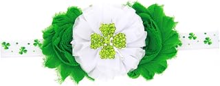 PRETYZOOM Roupas De Gravata De Cabelo De Bebê Para Meninas Roupa Verde Dia De Patricks Faixa De Cabelo De Bebê Meninas Argolas De Cabelo Dia De Patrick St Paddy Day Traje Verde Tiaras De