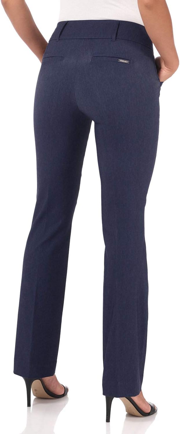 Rekucci Women's Ease into Comfort Classic Bootcut Pant w/Tummy Control - Image 3