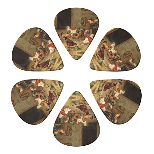 Ensemble de 6 médiators de guitare Farm Chickens pour guitare acoustique, guitare électrique, basse, ukulélé – fin… - Les Beatles, Paul McCartney, John Lennon, RIngo Starr, George Harrison Ensemble de 6 médiators de guitare Farm Chickens pour guitare acoustique, guitare électrique, basse, ukulélé - fin… – Image 5