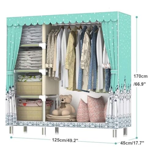 Armarios de tela perfectos para el almacenamiento portátil en tu dormitorio 8