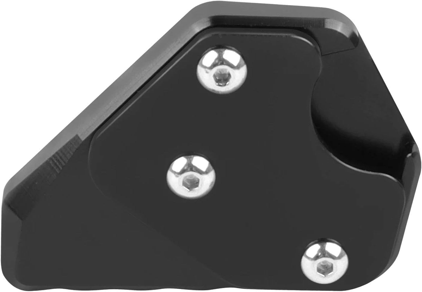 Side Stand part Motorcycle Kickstand Side Stand Pad Accessories For SUZUKI HAYABUSA GSX1300R GSX-R 1300 GSXR 2021 2022 2023(Black- Silver)