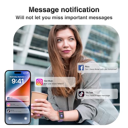Image of Fitness Tracker, Smart Watches for Women Men with 24 /7 Heart Rate /Blood Pressure /Blood Oxygen Monitor, Sleep Tracker, Calories&Step Counter, IP68 Waterproof Health Activity Trackers for Android&iPhone