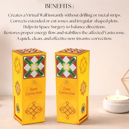 Image of Remedywala Energized Vastu Zone Correction - (Zone Cutter for Space Surgery), Zone Correction for L Shape Plot Remedy