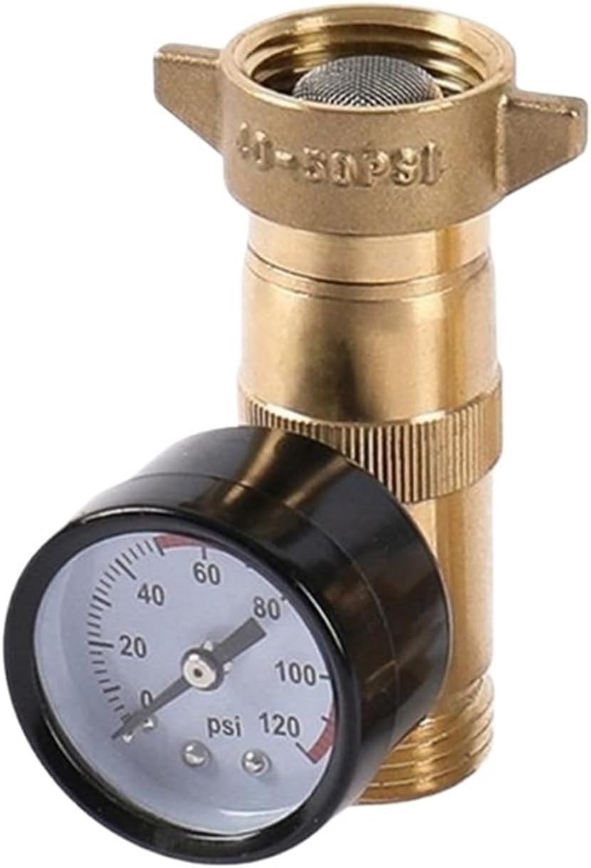 1pcs J0PC Brass Water Pressure Regulator Suitable For Rvs Caravans Trailers 3/4 Inch Leadfree Protective Pipeline with Instruments