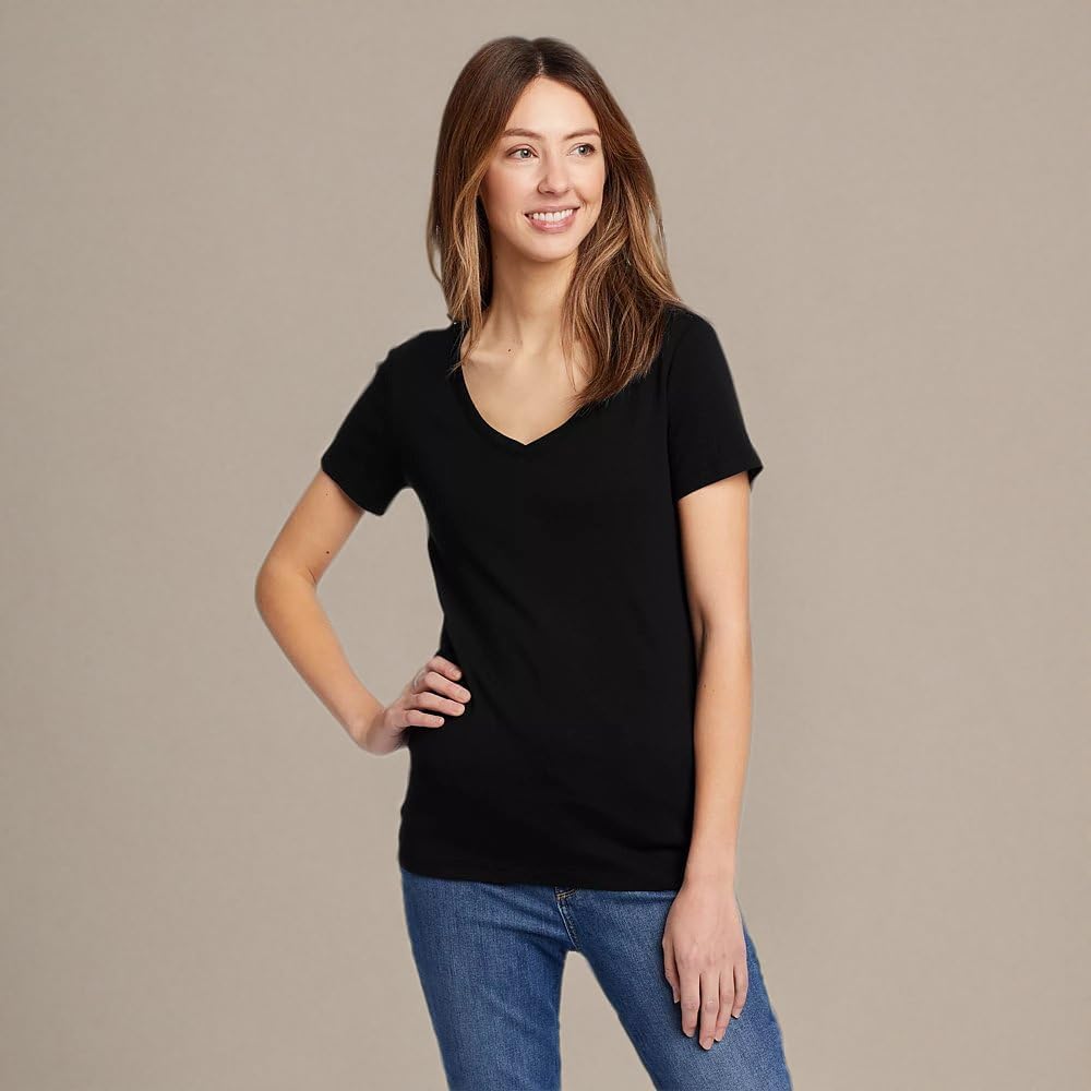 Eddie Bauer Women's Favorite Short-Sleeve V-Neck T-Shirt