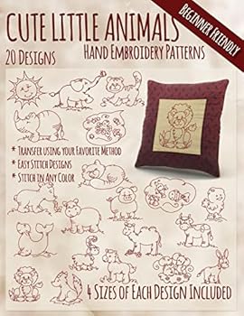 Paperback Cute Little Animals Hand Embroidery Designs Book