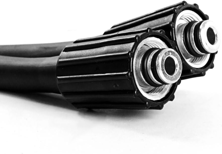 5800PSI High-Pressure Kink Resistant Washer Hose - 20/50ft M22-14mm/15mm Fittings,Double Rod Thread, Lightweight Polythermal Plastic,Up to 140℉ -Not Garden Hoses (20/50FT)