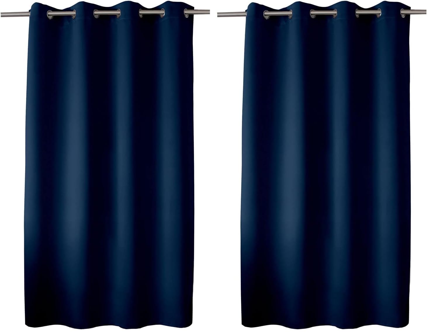 Rideau obscurcissant lot de 2 bleu marine pour bloquer la lumière du jour
