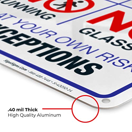 Cartel Pool Rules 10x14 Pulgadas Aluminum miniatura 6