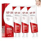 3 Pezzi SP-10 Dentifricio, Dentifricio Sp 10 Sbiancante, Dentifricio Probiotico Sbiancante, Pulizia Profonda, Alito Fresco, Rimozione Delle Macchie dai Denti, Igiene Orale
