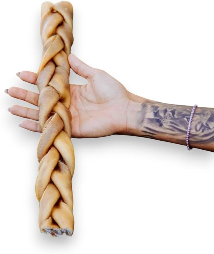 Trança Bovina Desidratada SEM PELO – Modedor Natural para Cães – Natuka (Grande) Trança Bovina Desidratada SEM PELO – Modedor Natural para Cães – Natuka (Grande)