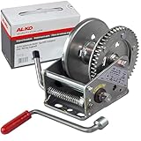 bequille alko camping car Force de la main 190 N Charge minimale 25 kg Support 8,75:1 Capacité de tambour pour la corde Ø7 mm 17 m Capacité du tambour du ruban à traverser 7 m (voir dessin technique).