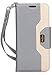 ProCase Galaxy S9 Plus Wallet Case, Flip Kickstand Case with Card Holders Mirror Wristlet, Folding Stand Protective Book Case Cover for 6.2 Inch Samsung Galaxy S9+ (2018 Release) -Grey