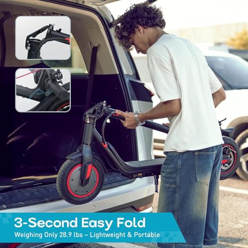 Image of iScooter Electric Scooter Adults, 18 /15 /12 Miles Long Range,22 /19 /18 Mph Top Speed, Commuting Electric Scooter with Cruise Control, Double Braking Systems Escooter for Adults and Teens