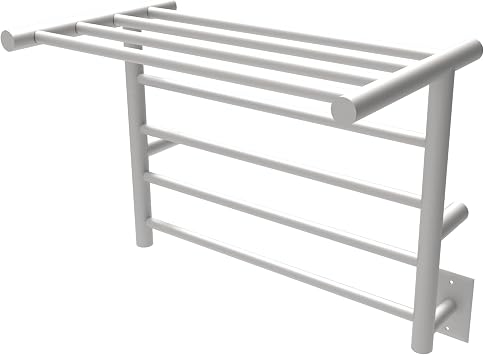 Amba RSH-B Radiant Shelf Hardwired Plug-in Combo 8 Bar Towel Warmer in Brushed