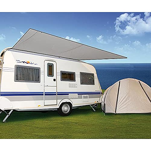 wohnwagen mit zelt Bo-Camp - Wohnwagen-Vorzelt - Reisen - grau Size:20'x20' No Sides ropes-cords Trekking E-Bikes «Endeavour» von