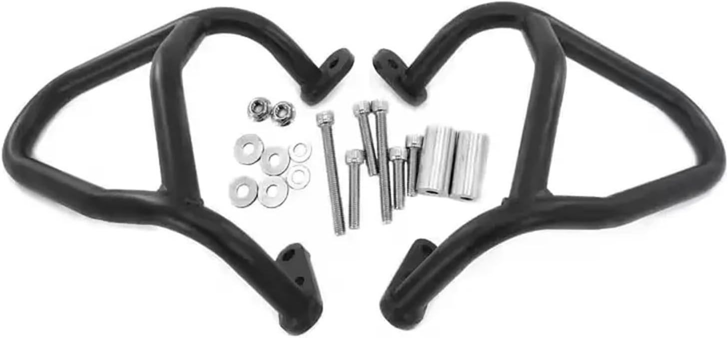 Fit for CFMOTO 450MT 2023 2024 2025 Motorcycle Accessories Highway Engine Guard Crash Bar Frame Bumper Fairing Protector Bars 25(Black)