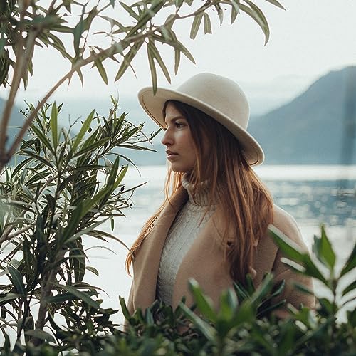 Image of Fedora Hats for Men Wide Brim Panama Hat with Classic Belt