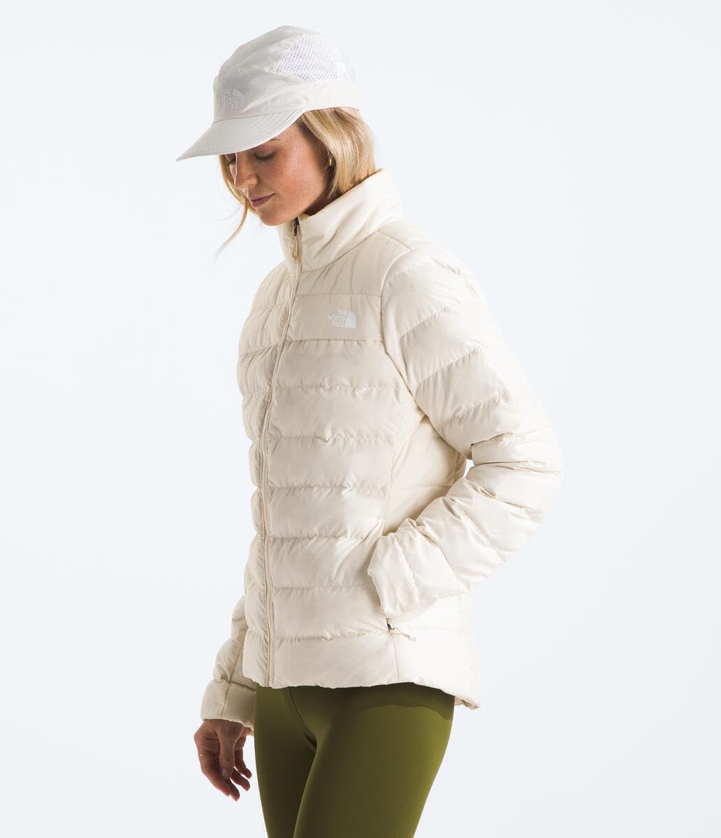 the north face women's aconcagua 3 jacket | wind resistant, water repellent, 600 fill waterfowl down insulation medium white dune