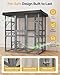 71inch Large Catio Outdoor Cat Enclosure with Weatherproof Cover, Perches and Condo, Walk in Cat House for Multiple Cats Outside